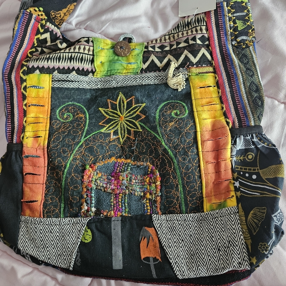 Rising International Colorful Patchwork Shoulder Bag - Picture 2 of 4